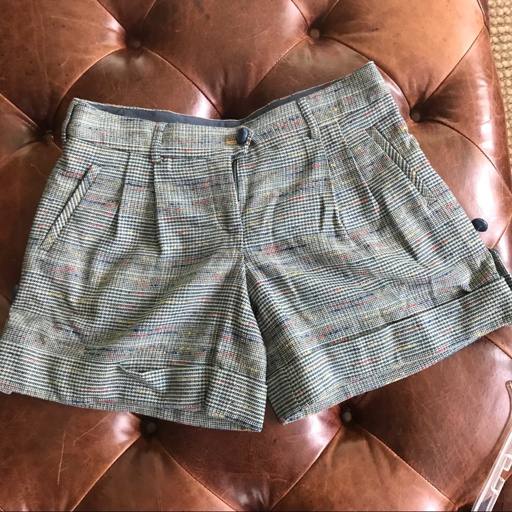 Anthropologie plaid winter shorts!
